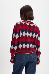 Sweater Escocesa Bordeaux