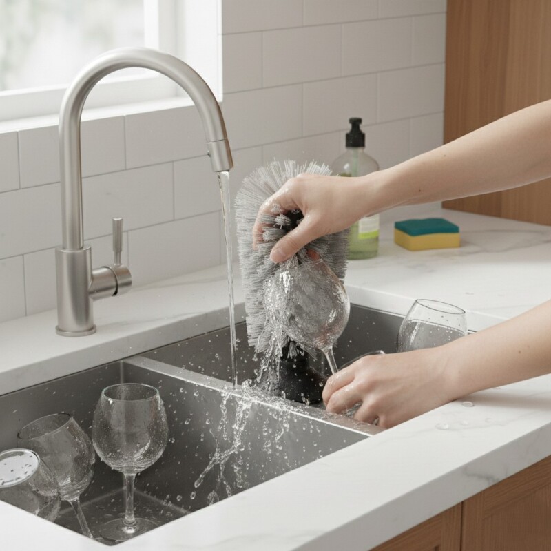 CEPILLO P/LIMPIEZA P/VASOS 15CM Unica