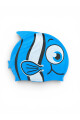 GORRA DE PISCINA DISEÑO PEZ Celeste