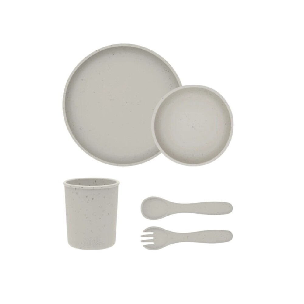 Set alimentacion silicona completo KIKAKBOO beige