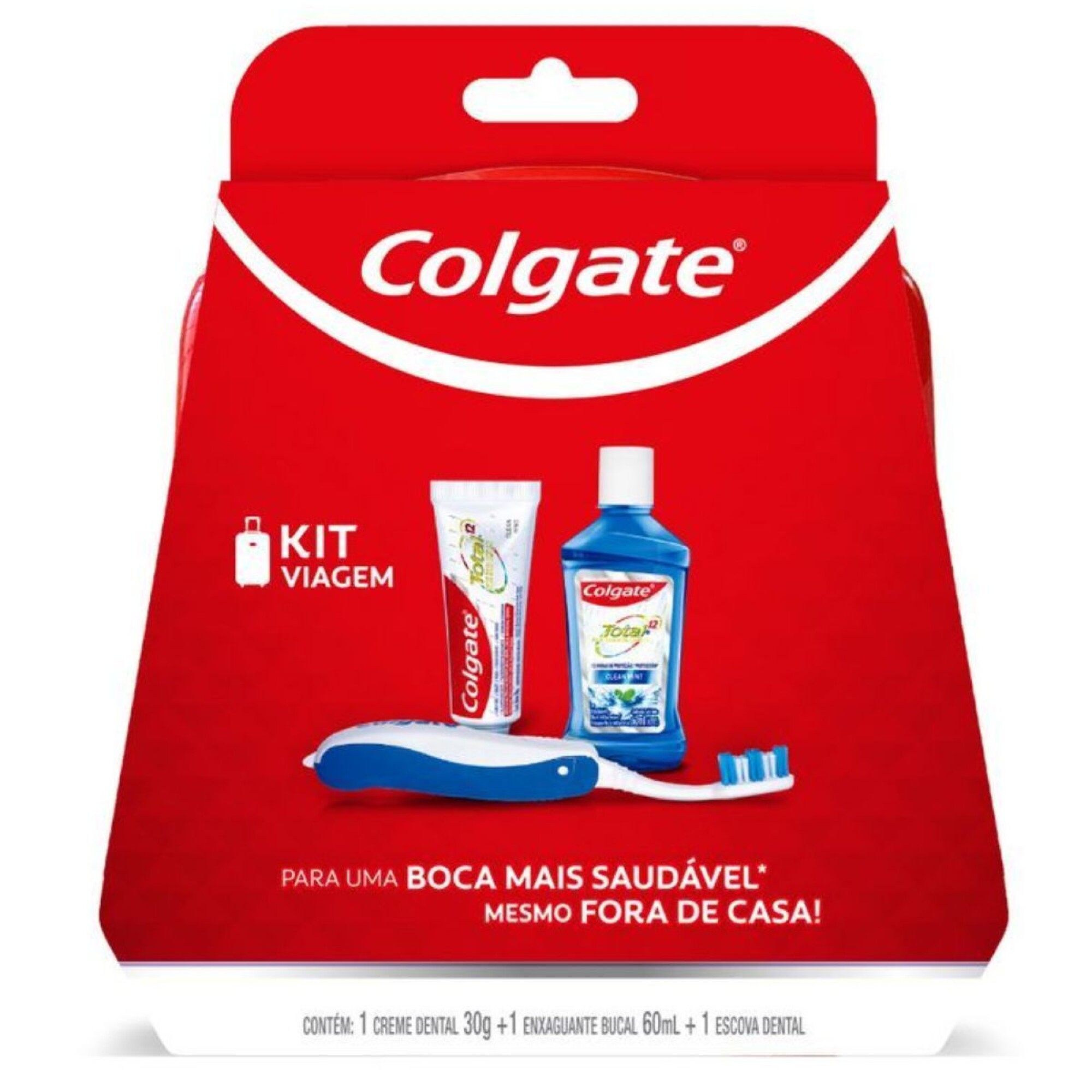 Kit Viaje Colgate Cepillo y Pasta Dental 30 GR + Enjuague Bucal 60 ML —  Coral