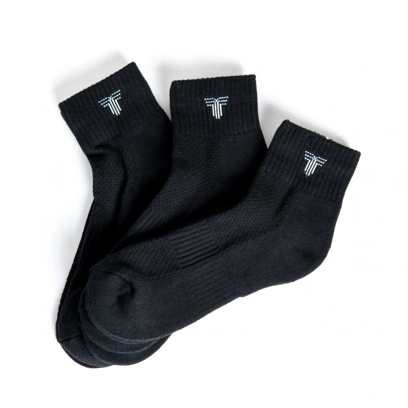 Medias Tripack Medio Unisex Negro