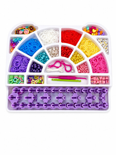 ARMADO DE PULSERAS SET ROSADO