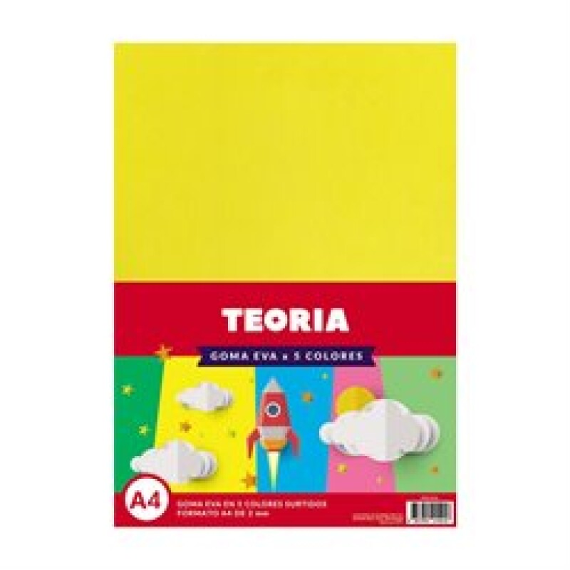 Goma Eva A4 x5 Colores #GOMA EVA A4 X5 COLORES