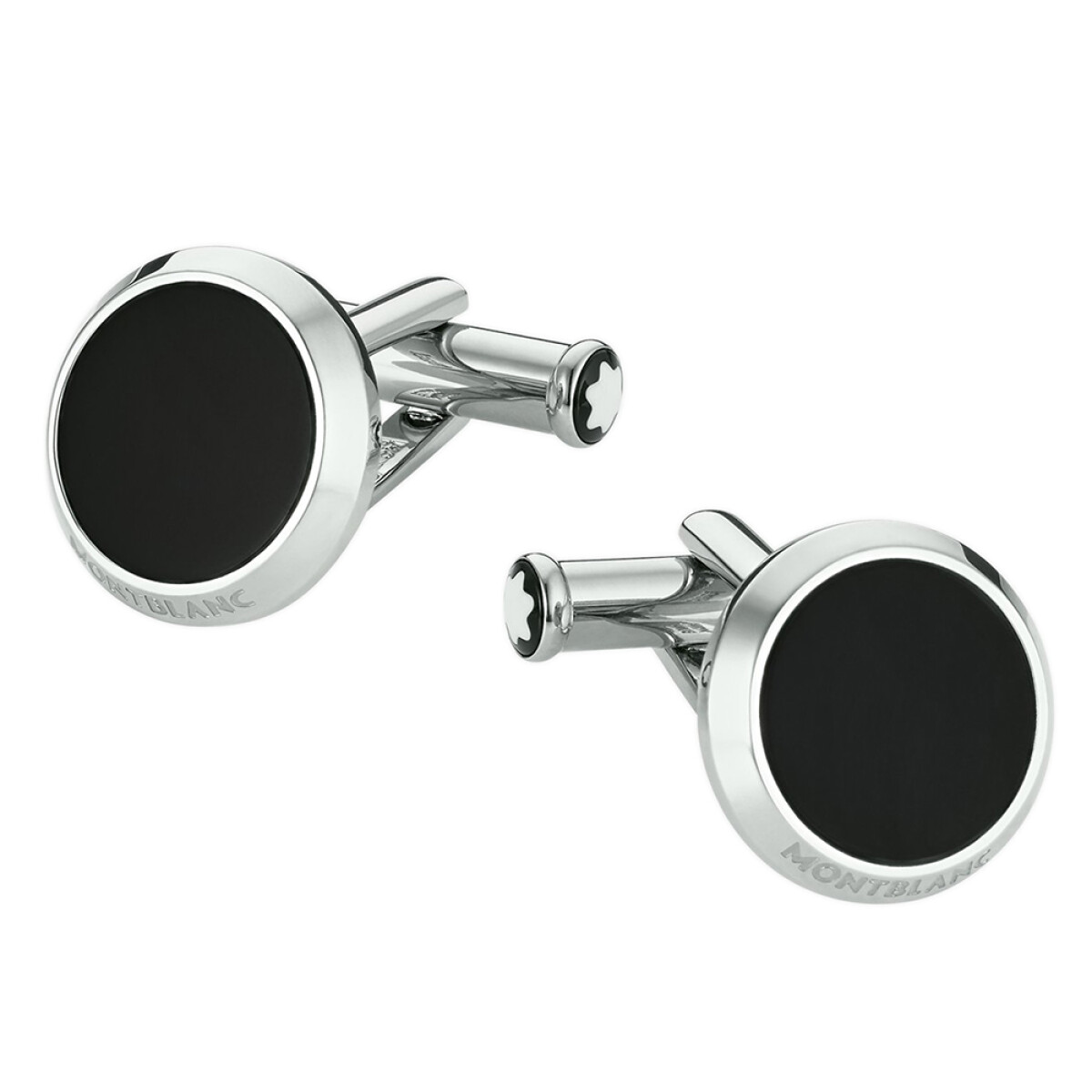 Gemelos redondos de acero Montblanc Meisterstück 