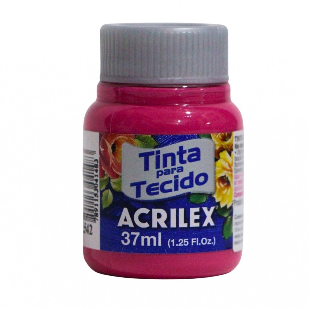 PINTURA PARA TELA 37 ML ACRILEX COLOR ROSA OSCURO 542 PINTURA PARA TELA 37 ML ACRILEX COLOR ROSA OSCURO 542