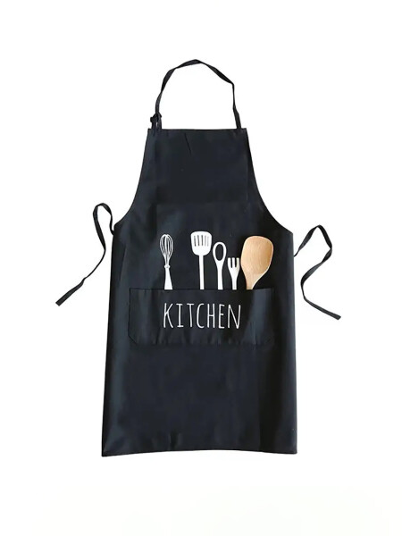 DELANTAL KITCHEN NEGRO