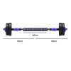Set 2 Mancuernas Lumax Barra 2 En 1 20 Kg Para Entrenamiento En Casa Ajustable Azul