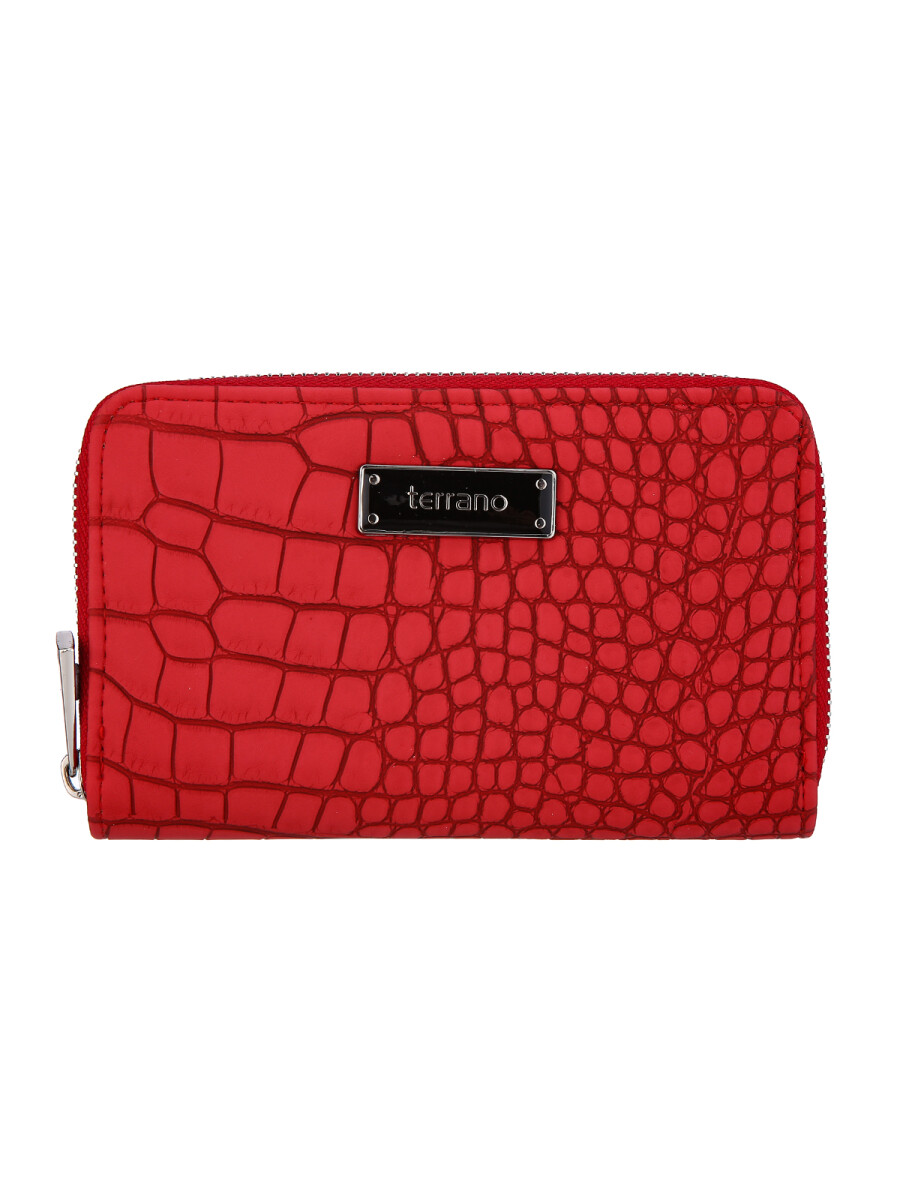 Monedero Brasil II - Croco Rojo 
