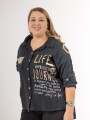 Camisa Mussolina Negra