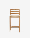 Taburete Analy respaldo madera maciza roble acabado natural y asiento cuerda 70cm FSC 100% Taburete Analy respaldo madera maciza roble acabado natural y asiento cuerda 70cm FSC 100%