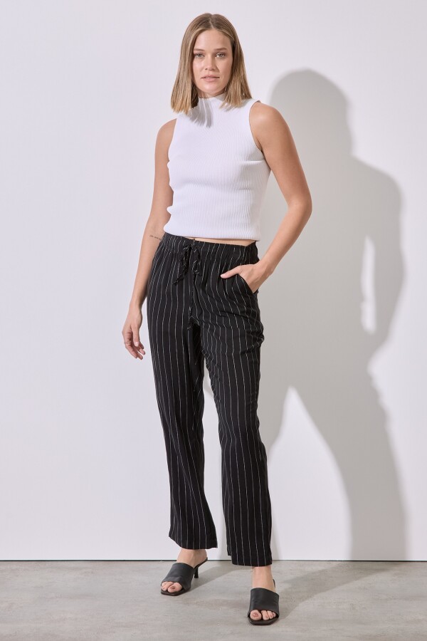 Pantalon Print NEGRO/BLANCO