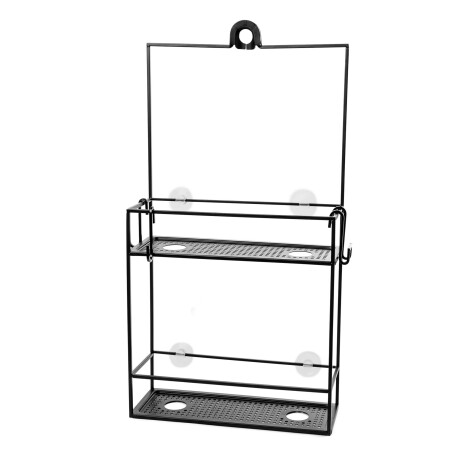 ORGANIZADOR DE DUCHA ACERO NEGRO UMBRA