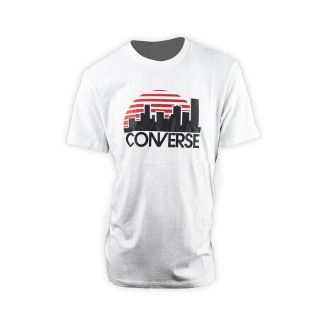 Remera Converse de Hombre - RETRO SKYLINE - 10006752A01 WHITE