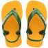 Sandalias Havaianas Baby Brasil Logo Niños Amarillo Pop/amazonia