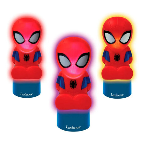 Velador Lexibook 3D con Luz Led y Parlante Spiderman