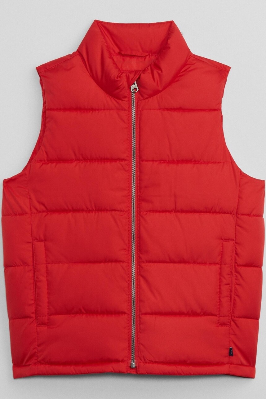 Chaleco Puffer Niño Tomato Red 18-1660Tcx