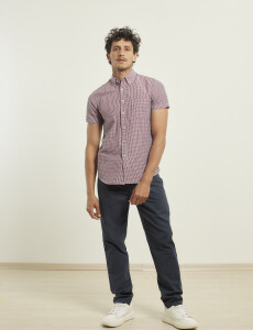 012433 CAMISA HARRINGTON URBAN Rojo/blanco