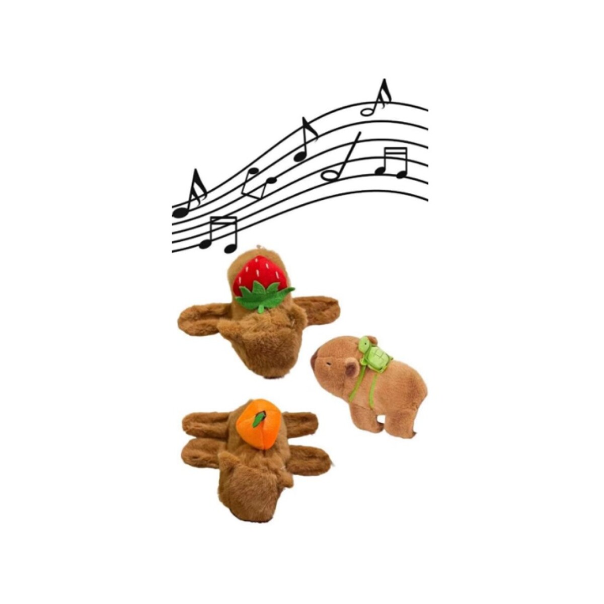 Pulsera Capybara de Peluche Musical 