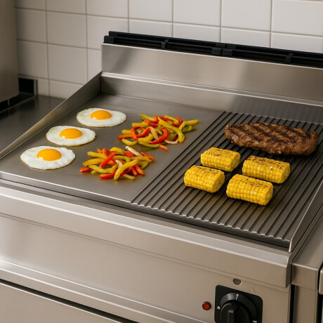Plancha Lisa y Grillada de Mesa a Gas Plancha Lisa y Grillada de Mesa a Gas