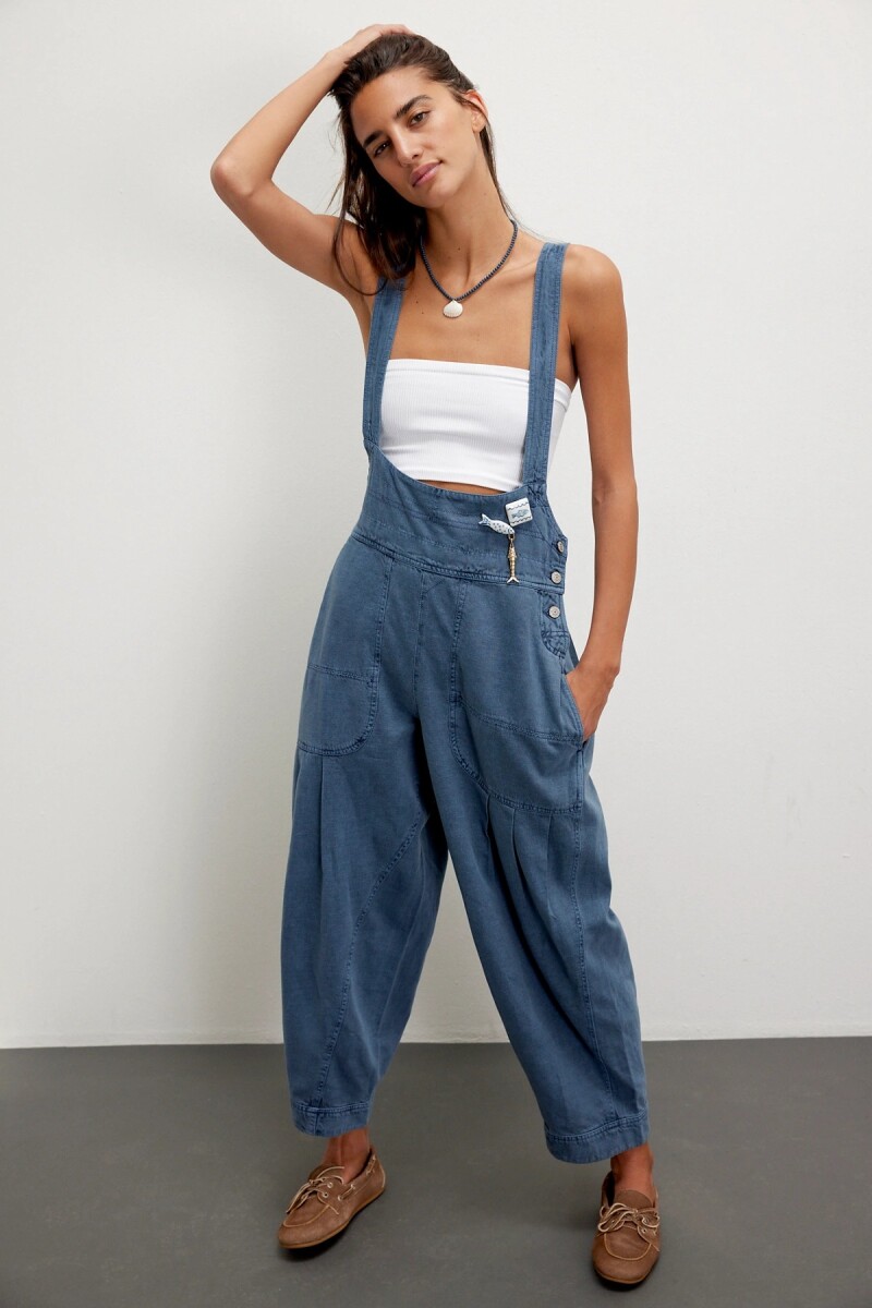 JARDINERO DENIM FELIX TAPERED Azul