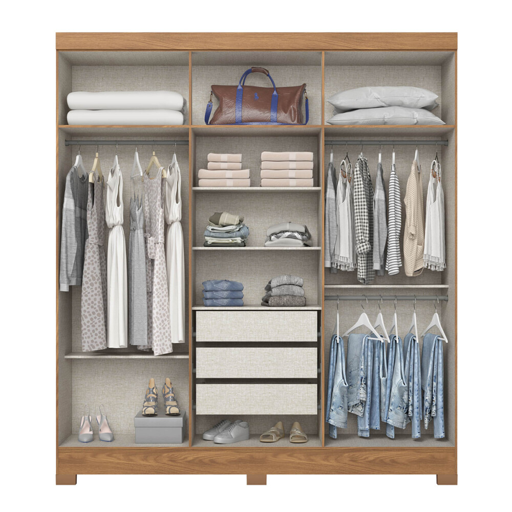 ROPERO 6 PUERTAS 3 CAJONES INTERNOS GUARDARROPA ARMARIO PLACARD CLOSET ROPERO 6 PUERTAS 3 CAJONES INTERNOS GUARDARROPA ARMARIO PLACARD CLOSET