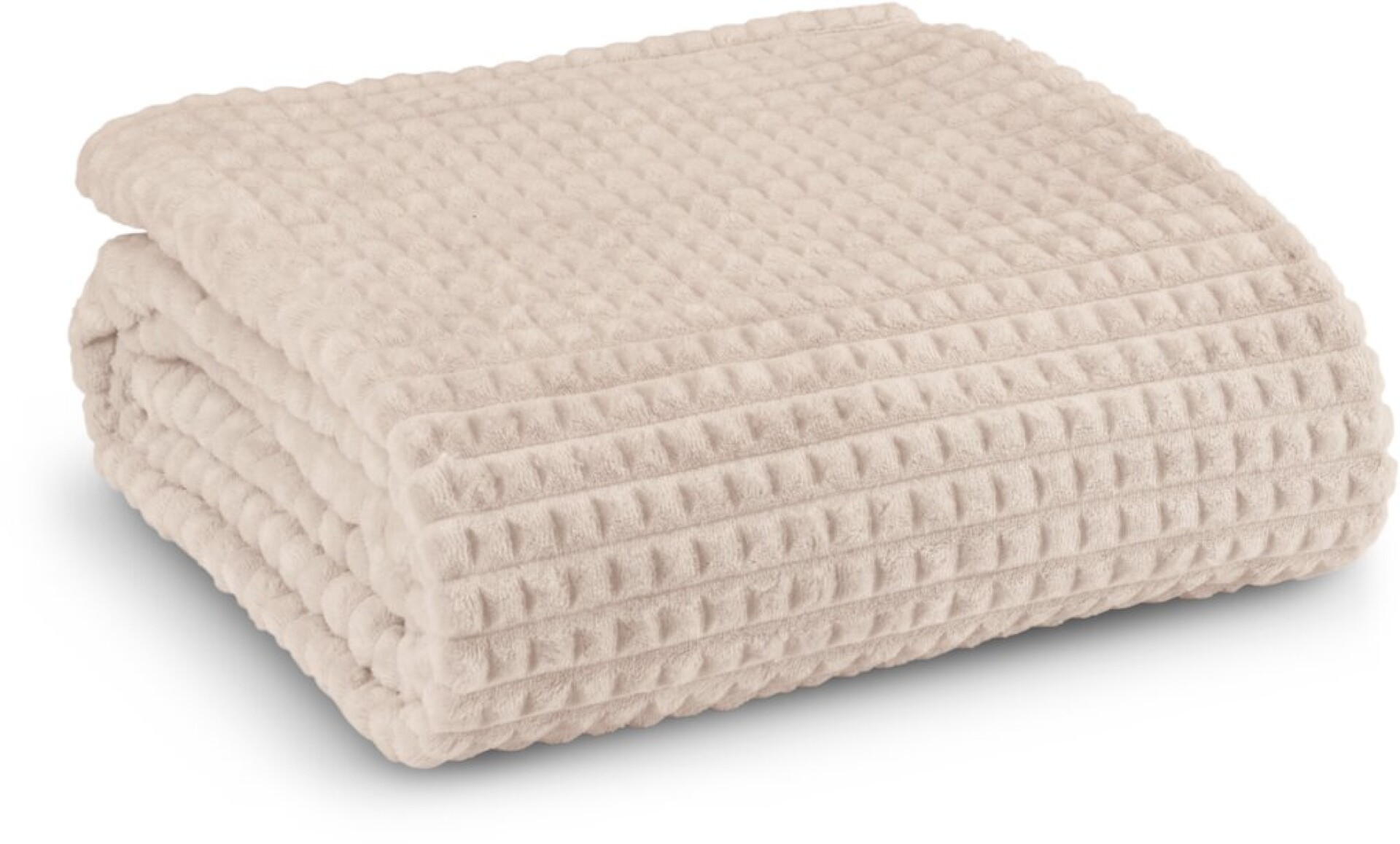 Manta HAGTORN fleece 140x200 beige - Beige 