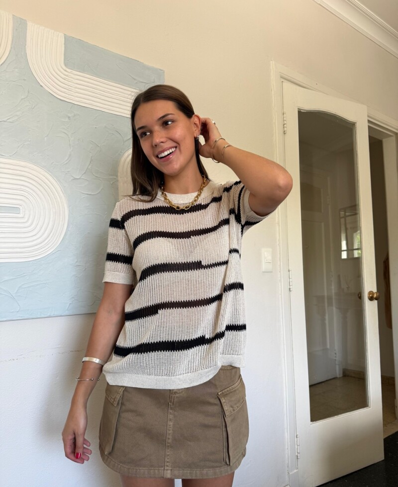 Remera Camille crudo