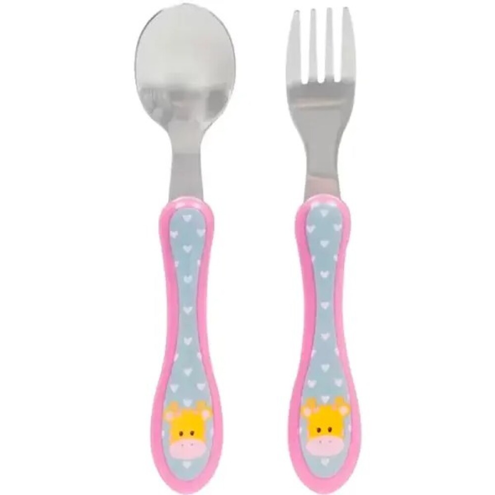 Set cubiertos metal BUBA jirafa