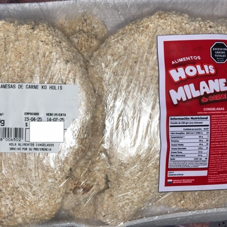 Milanesa de carne 750 grs 6 uds aprox Milanesa de carne 750 grs 6 uds aprox