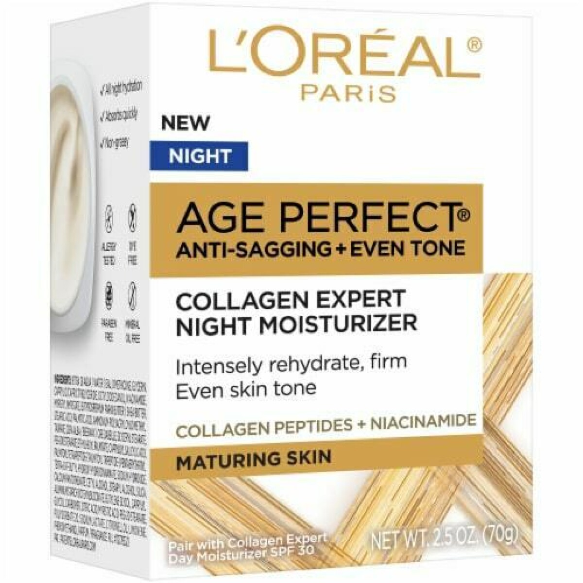 Crema Facial L'Oréal Age Perfect Anti-Sagging+Even Tone Nignt 70ml 