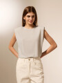 Remera Micaeli Plateado
