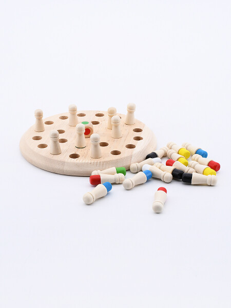 JUEGO DE MEMORIA MADERA MARRON