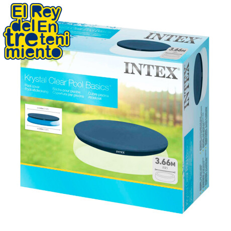 Cobertor Lona Intex Para Piscina Redonada Gomón 366Cm Inx028022