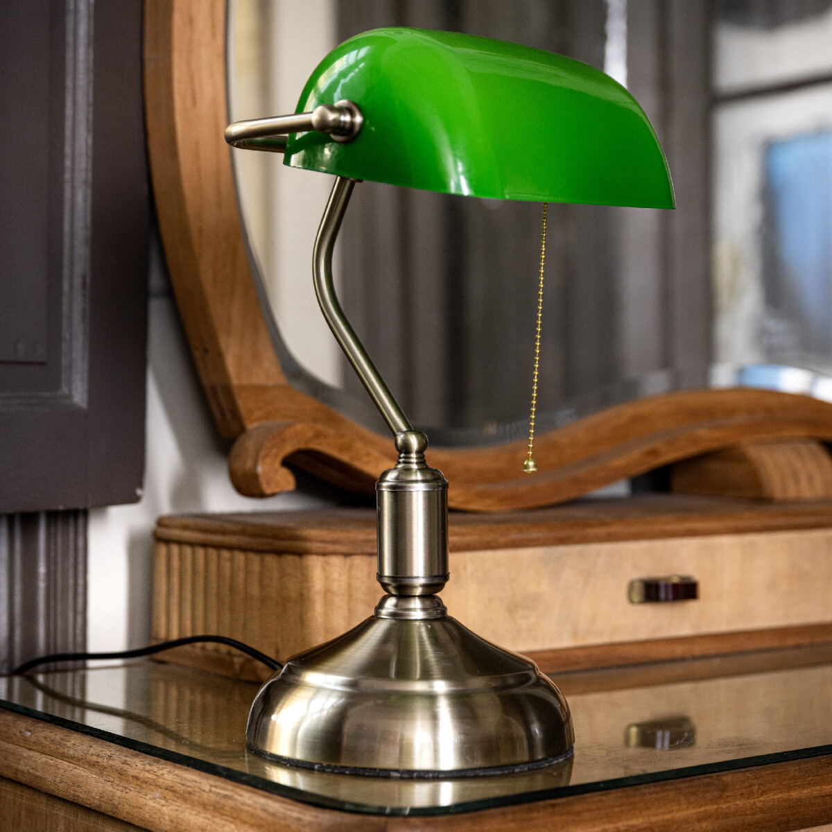 Lámpara de mesa Milenka - verde 