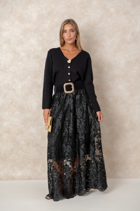 POLLERA RIOMILA Negro