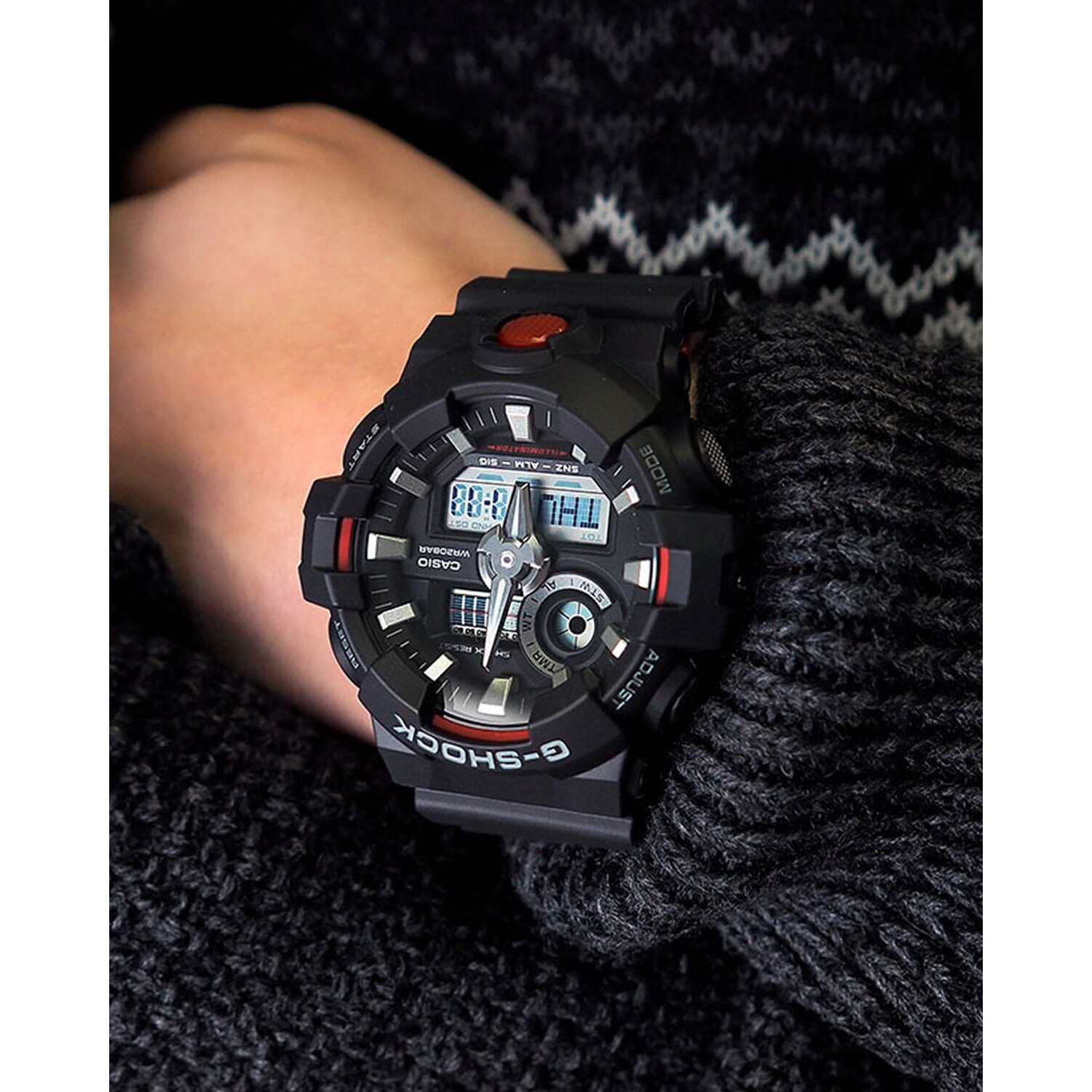 Reloj Analogo Digital Casio G Shock GA 700 Super Resistente Rojo Electroventas