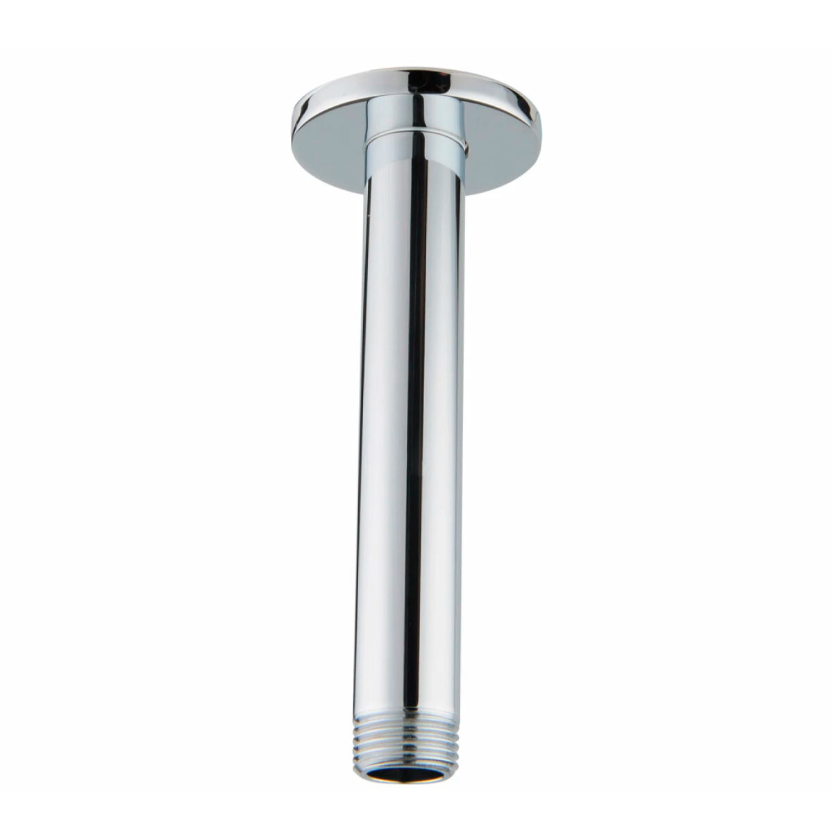 Brazo De Ducha Vertical 12 Cm Brillo Para Roseta De Techo 