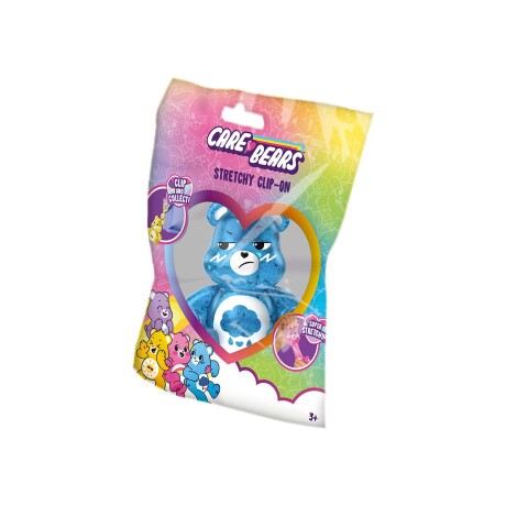 Figura Squishy Osito Cariñositos con Clip Colgante AZUL
