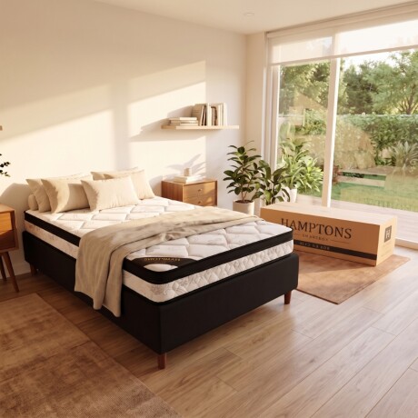 Sommier plaza y media HAMPTONS Mercury Negro