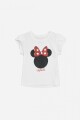 Remera Minnie glitter niña CRUDO