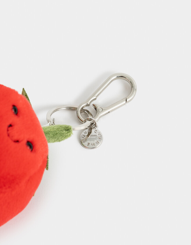 Llavero Peluche Llavero & Charm De Peluche Tomate - Rojo Medio