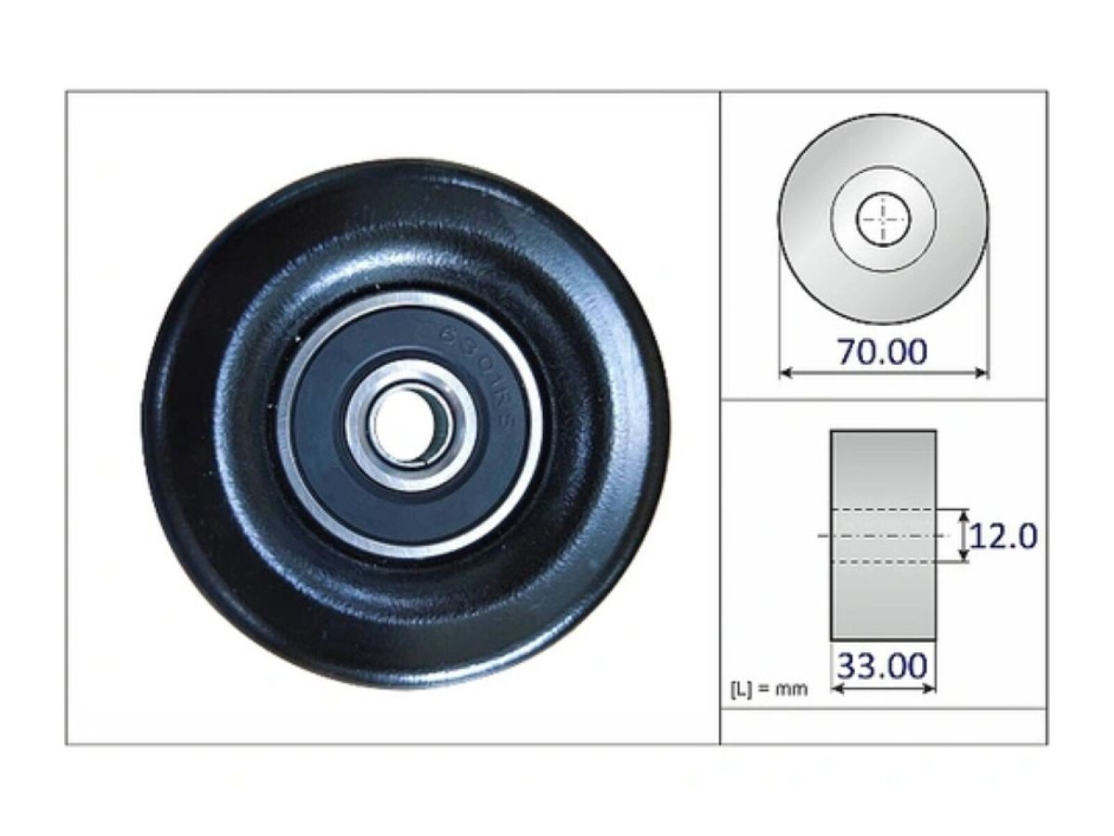 Polea Del Tensor Guia De Correa Nissan Navara/D23 Frontier Np300 11-25 