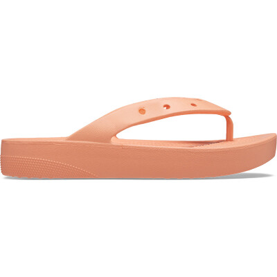 Ojotas Crocs Classic Flip Platform Naranja