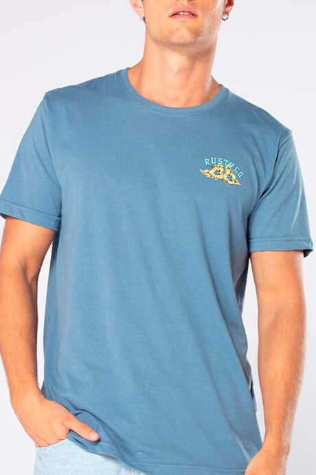 T-SHIRT GRANT TEEN RUSTY Azul Piedra