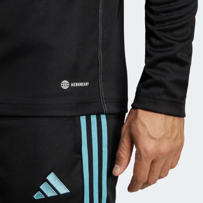 Buzo de Hombre Adidas Entrenamiento Tiro 23 Club Negro - Celeste