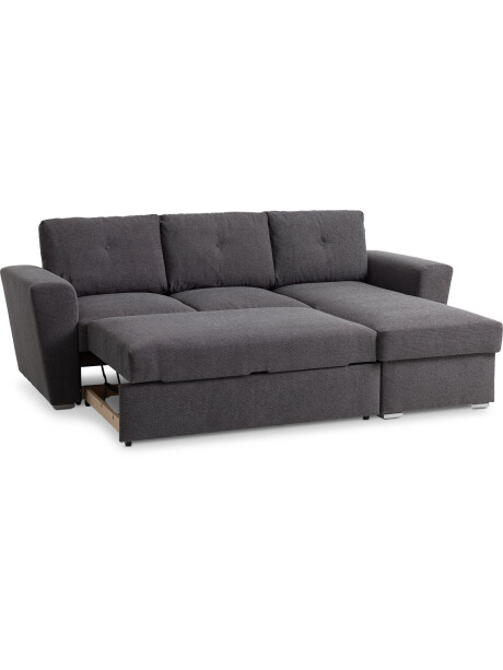 Sofá cama chaise longue VELJBY gris osc Sofá cama chaise longue VELJBY gris osc