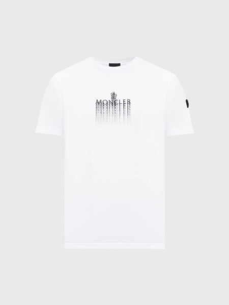 Moncler - Remera de Algodón Logo 0