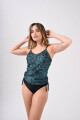 Tankini Clásico Líneas Verdes