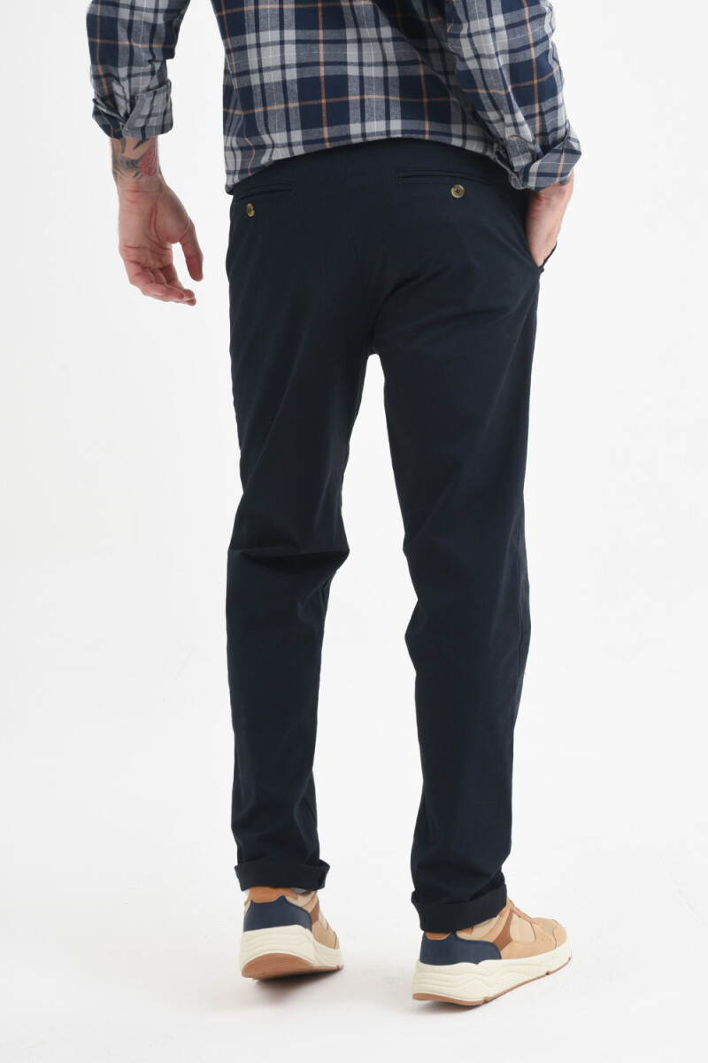 Pantalón chino Azul Marino